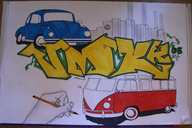 VMKK05 - gezeichnet und Coloriert auf Papier - 2006 